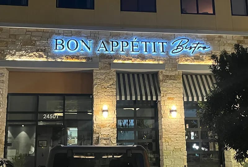 Storefront sign