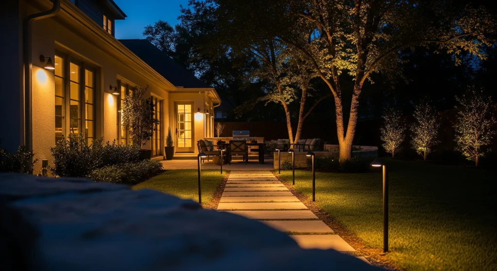 outdoor led light scene