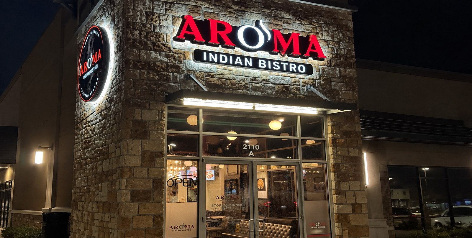 Aroma Cafe Signage