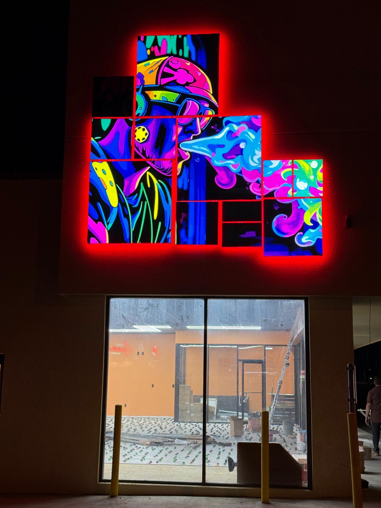 LED Halo-Lit Modular Wall Art