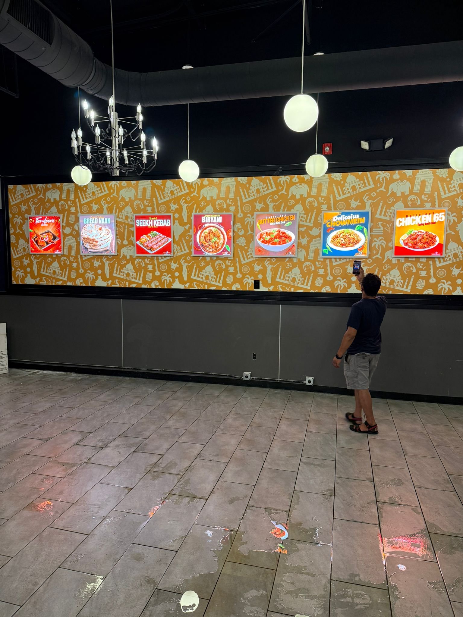 Aroma Restaurant Interior Lighting