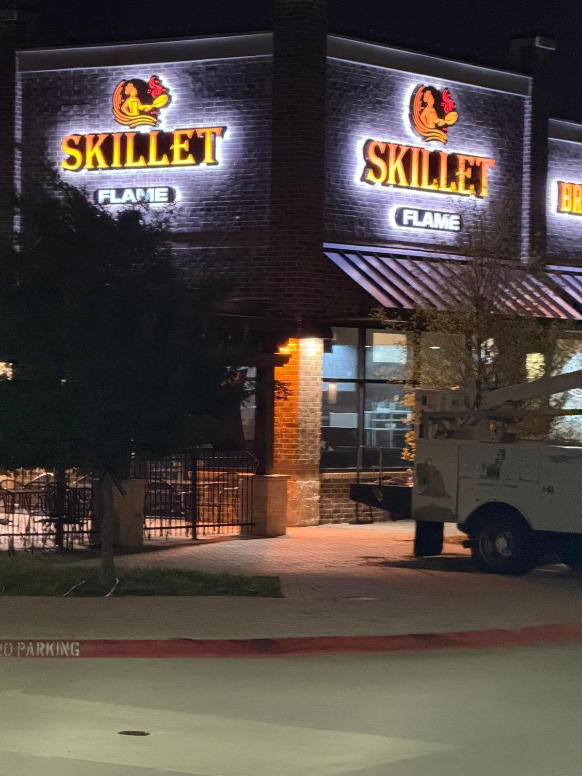 Skillet Flame Evening Display