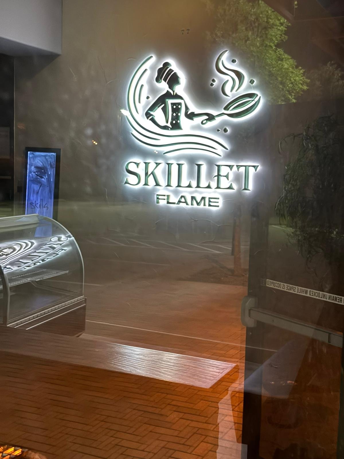 Skillet Flame Exterior Signage