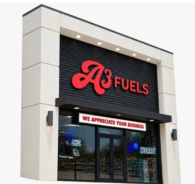 A3 Fuels LED sign - view 3