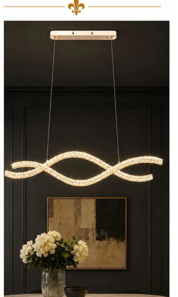 DD20815-1200HX Luxury Crystal Chandelier – Intertwined Wave
